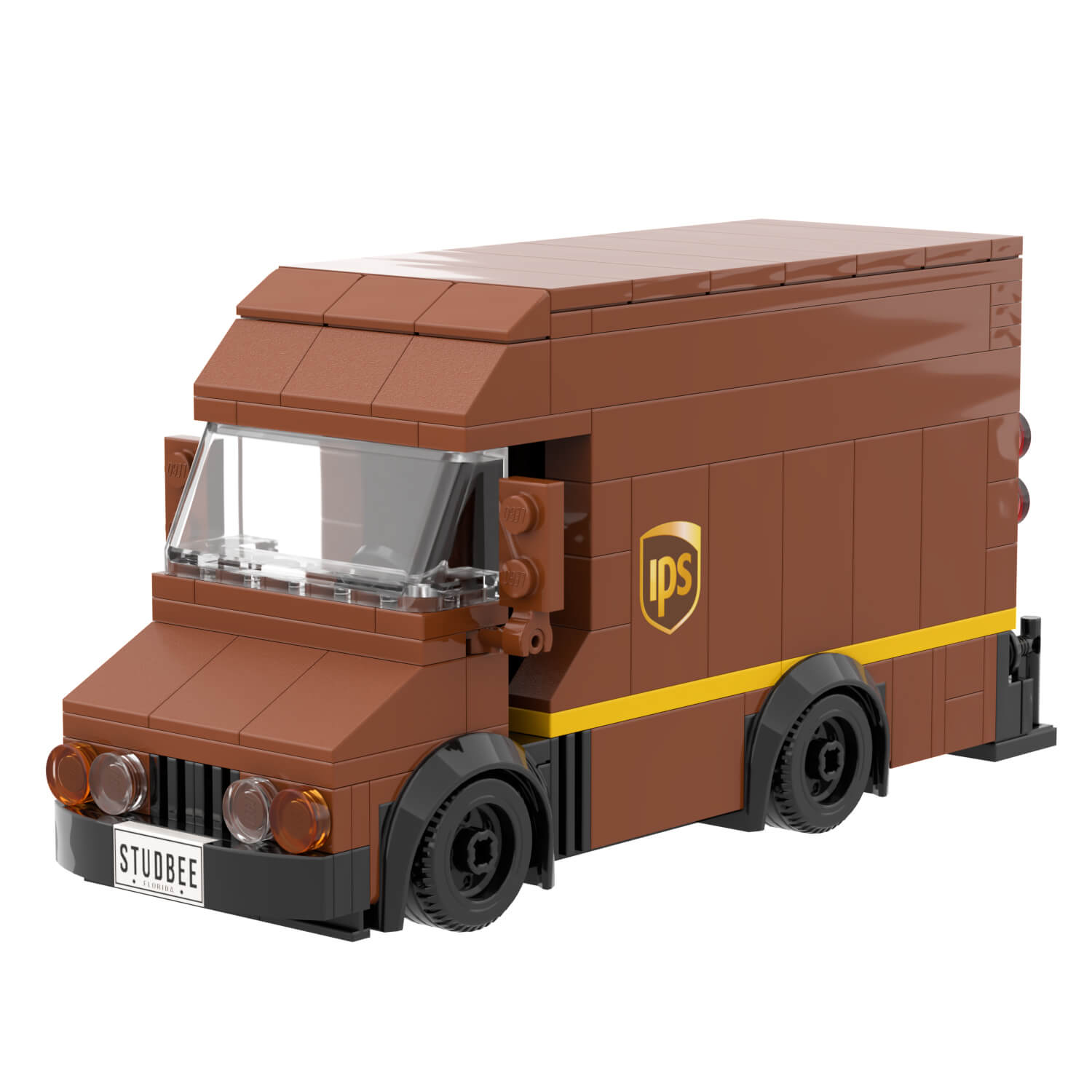 IPS Delivery Truck Building Set - Custom Printed Set - Made Using LEGO® Parts